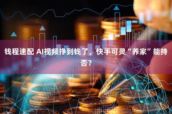 钱程速配 AI视频挣到钱了，快手可灵“养家”能持否？