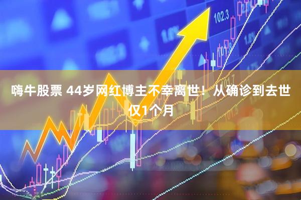 嗨牛股票 44岁网红博主不幸离世！从确诊到去世仅1个月
